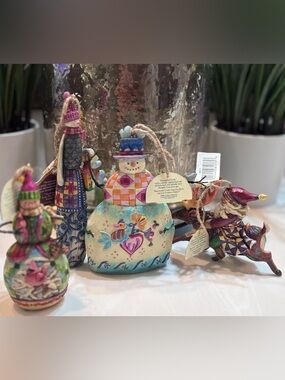 Jim Shore Christmas Lot Heartwood Creek NWT Santa Snowman Reindeer